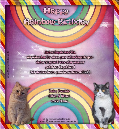 An den Beitrag angehängtes Bild: http://www.schuetzebiene.de/Diverses/febr-24-02-19-RB-Filia-Rainbow-Birthday.jpg